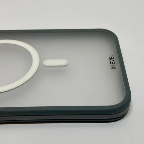 X-Level iphone 14 Pro Max Case Gray Clear Magnetic Charger Accessory Compatible - Picture 5 of 14